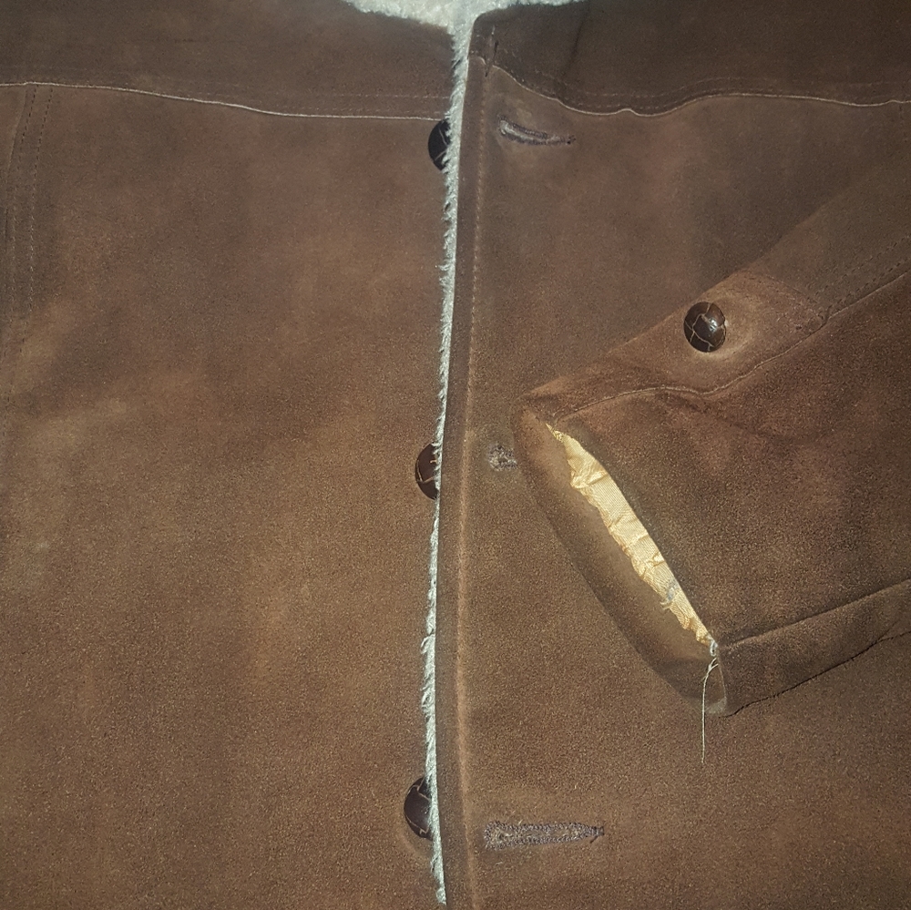 Vintage Montgomery Wards cowhide leather jacket!